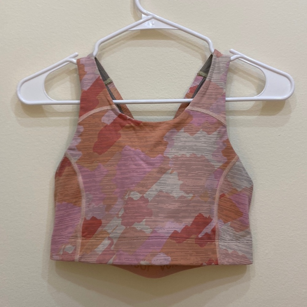 Outdoor Voices, Size Small Sports Bra on Pink Camo